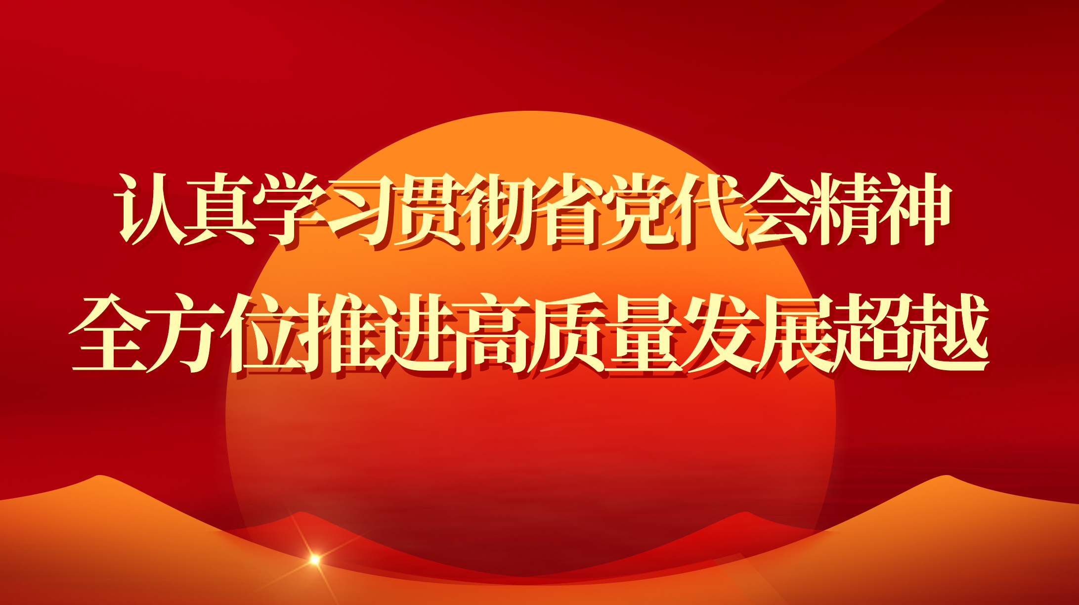 認真學習貫徹省黨代會精神 全方位推進高質量發(fā)展超越